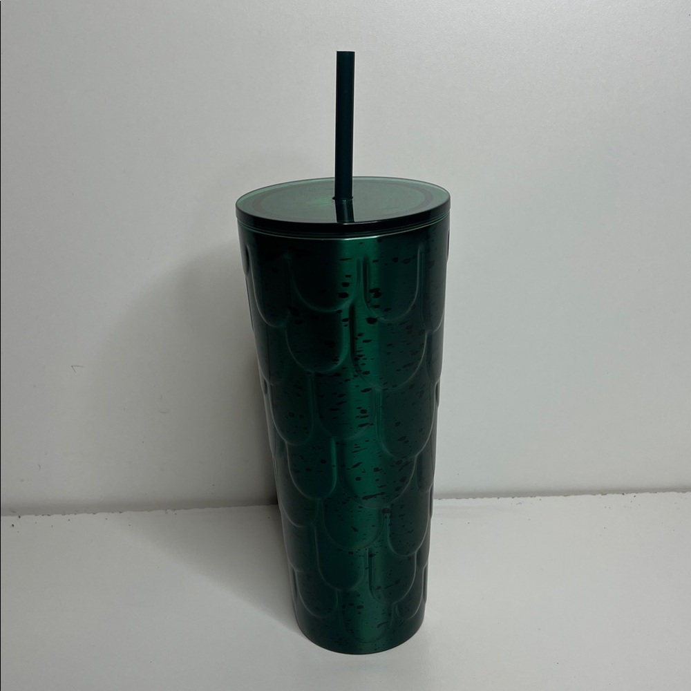 Starbucks Siren green scales spotted stainless steel tumbler - Picture 2 of 5
